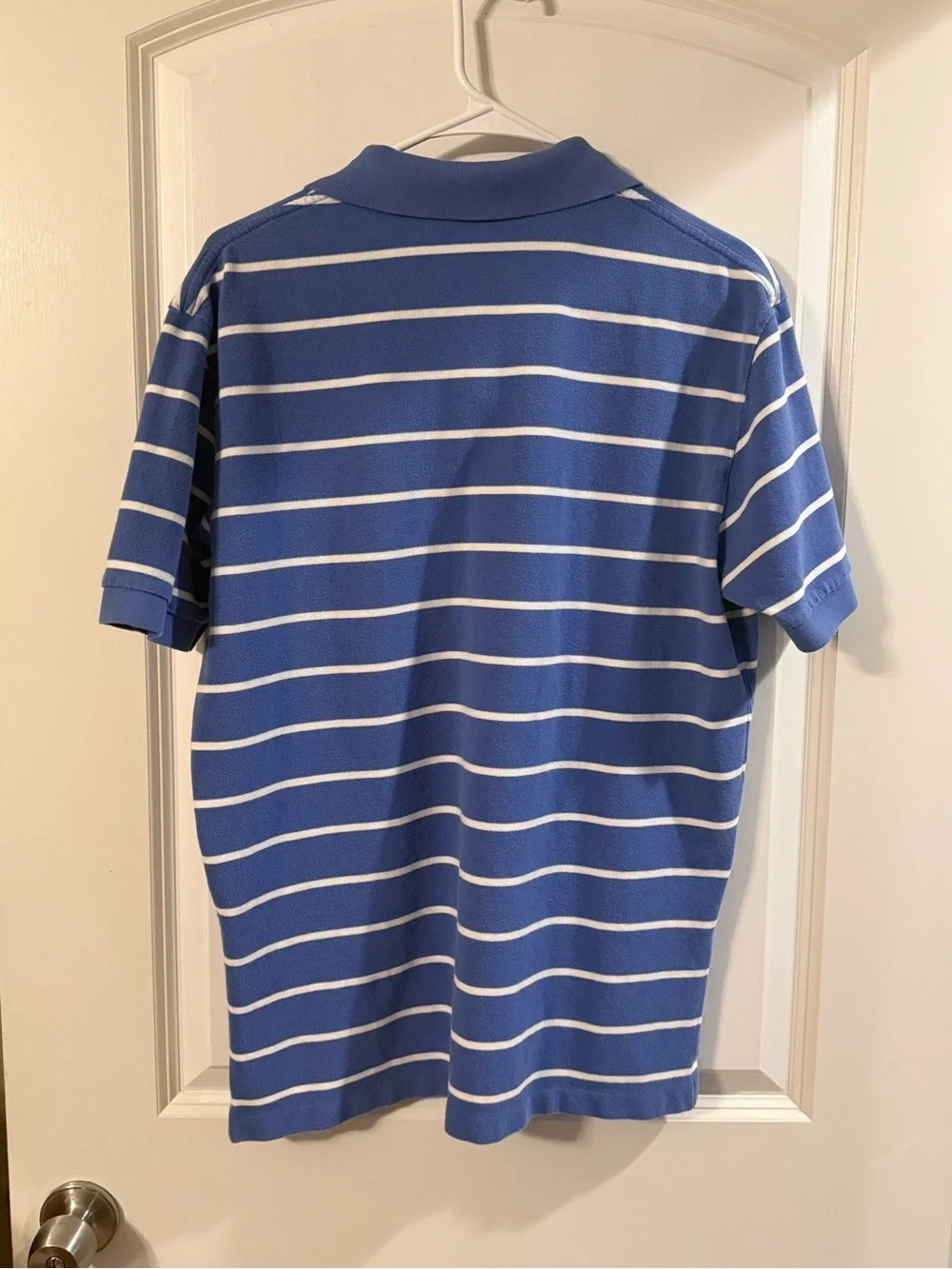 Ralph Lauren Blue and White Striped Knit Top